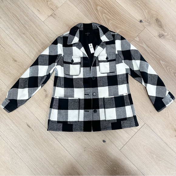 Talbots Jackets & Blazers - NWT TALBOTS Black and White Plaid Jacket